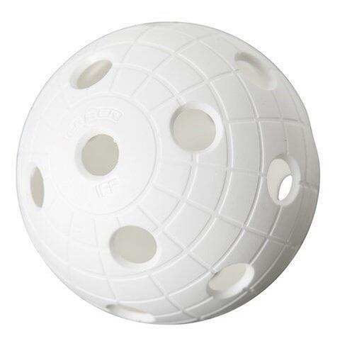 Innebandyball Crater Hvit med ruglet overflate