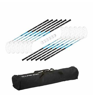 Innebandysett Unihoc Sniper 96cm IFF godkjent 12 innbandyk&#248;ller 6 baller