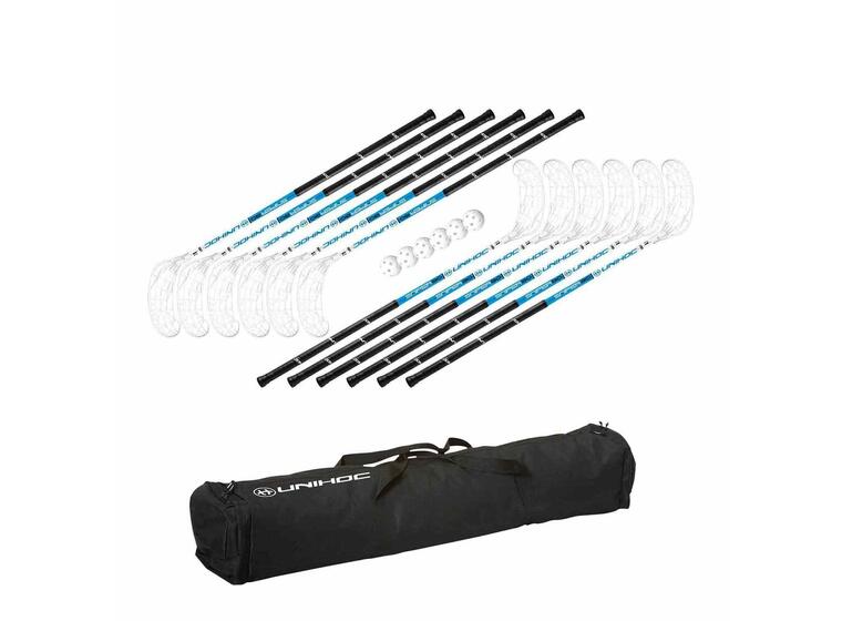 Innebandysett Unihoc Sniper 96cm IFF godkjent 12 innbandykøller 6 baller 