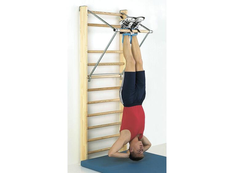 Ribbevegg med pull-up stang 230 cm 1 seksjon | Avstand 25,2 cm | Ask 