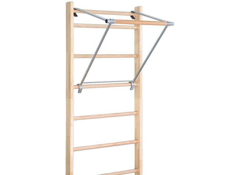 Ribbevegg med pull-up stang 230 cm 1 seksjon | Avstand 25,2 cm | Ask 