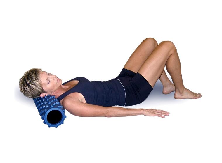 RumbleRoller Foam Roller Svart 15 x 77,5 cm | Ekstra fast 