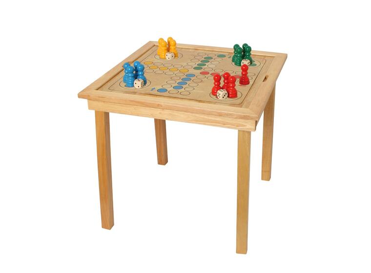 Spillebord | Sjakk, Dam og Ludo 3 spill på ett bord 
