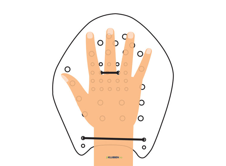 Strokemakers Power Paddles XS | Str 0.5 Fra ca 10 - 13 år 