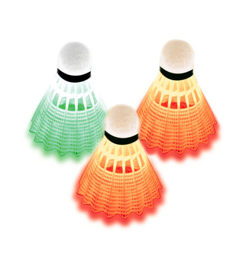 Badmintonballer Magic Night (3) Med LED batteri til spill i m&#248;rket