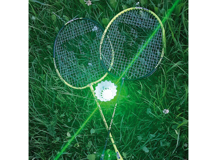 Badmintonballer Magic Night (3) Med LED batteri til spill i mørket 