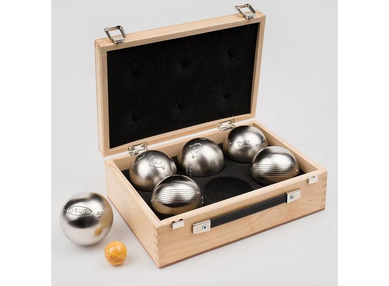 Boule fritid med liten trekasse Sett til petanque boule 
