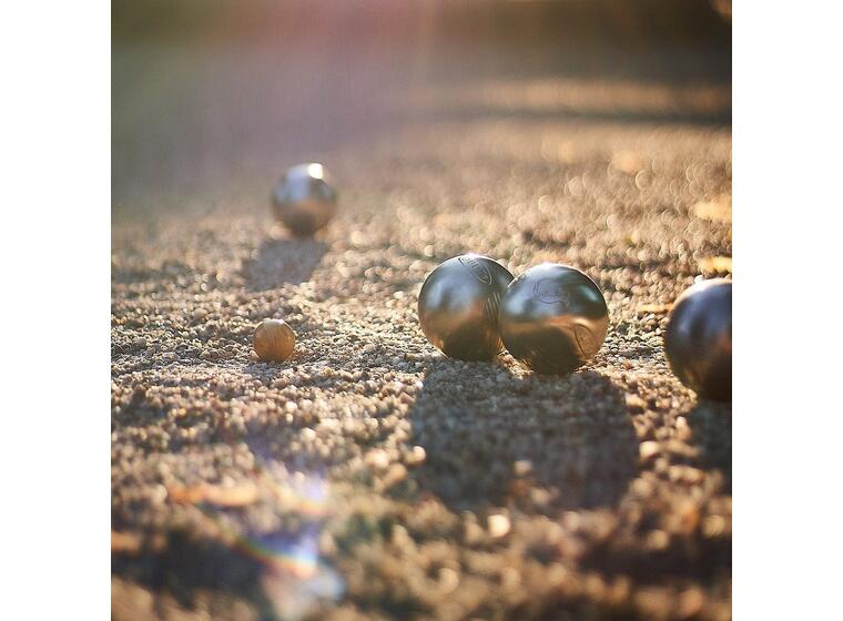Boule fritid med liten trekasse Sett til petanque boule 