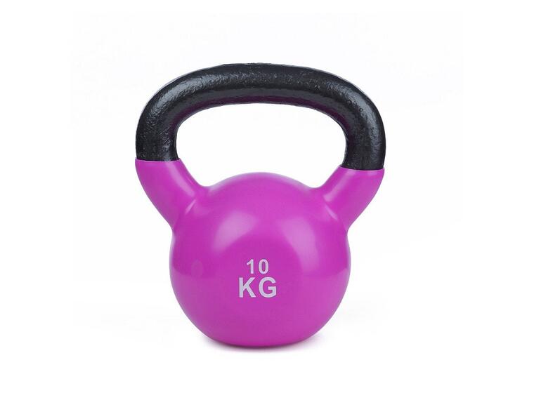 Kettlebell Vinyl 10 kg 1 stk | 10 kg | Lilla 