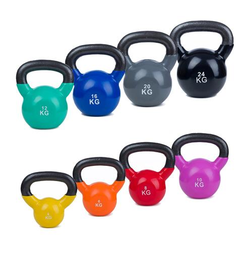 Kettlebell Vinyl 1 stk | Vekt fra 4 til 24 kg