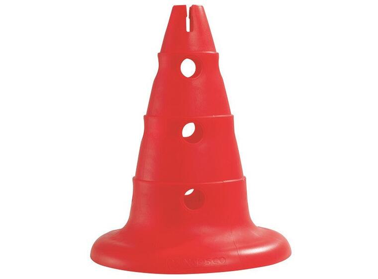 Markeringskjegle med hull 1 stk | 32 cm Rød 