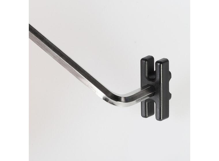 Nettkrok plast | 10 stk 26x10x4 mm | Svart 