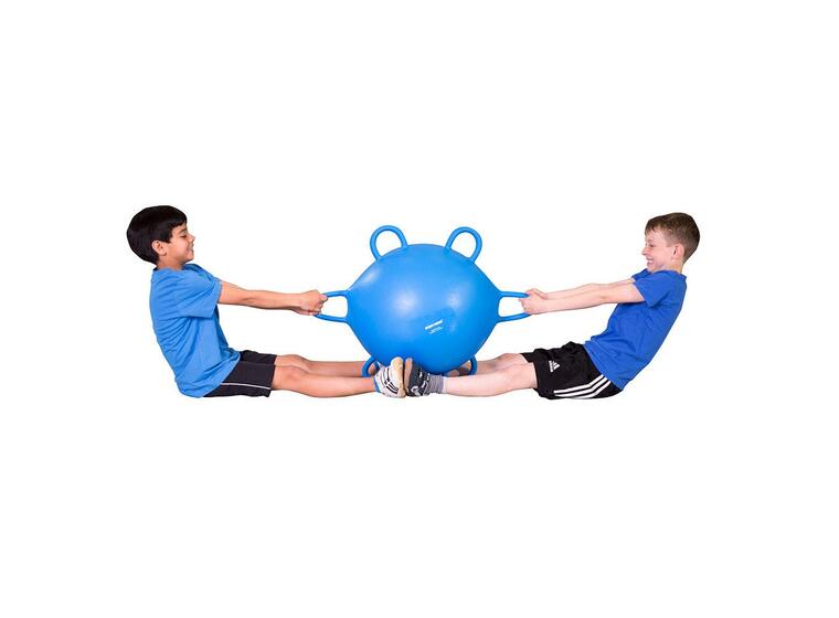 Ringelball - Ball med håndtak Stor blå lekeball 
