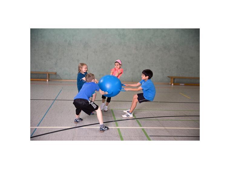 Ringelball - Ball med håndtak Stor blå lekeball 