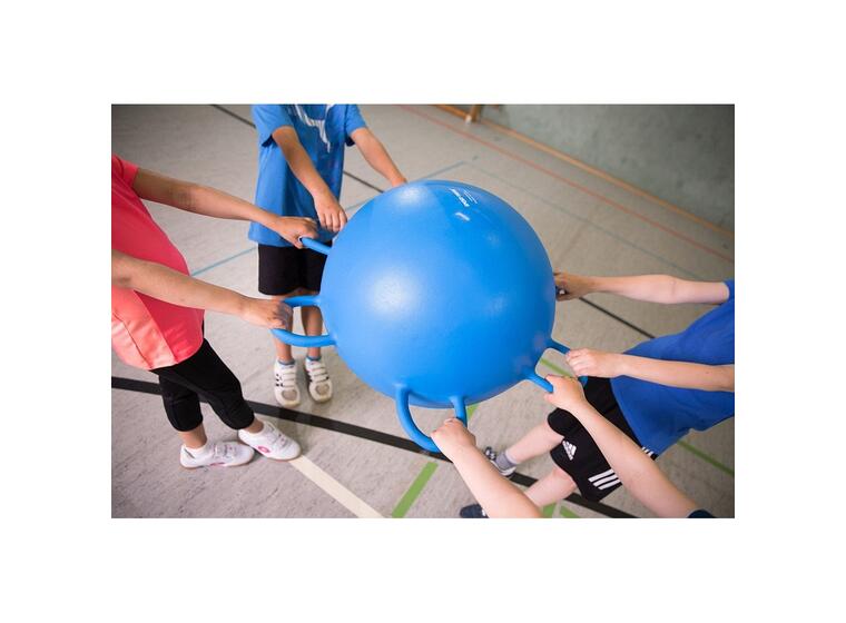 Ringelball - Ball med håndtak Stor blå lekeball 