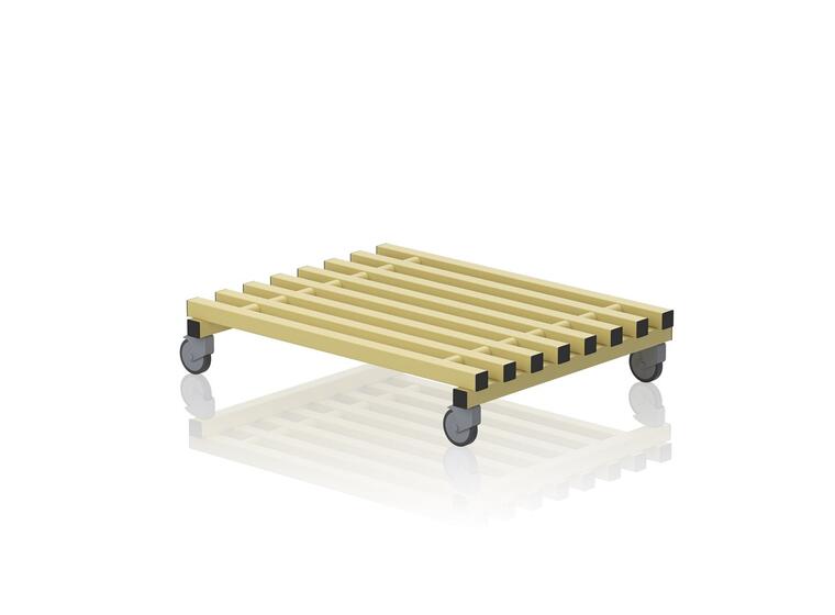 Transportvogn våtrom 1m | Gul 100 x 82 x 21 cm 