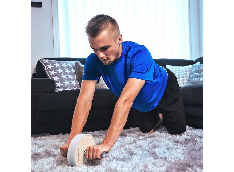 Treningshjul i tre - Fitwood Med håndtak 