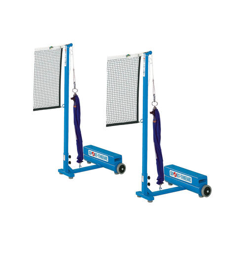 Badmintonstolper med ekstra vekt 2 stk | transportable | trinsestrammer