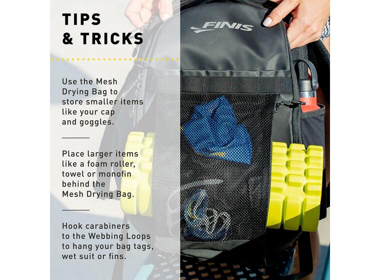 Finis Rival Swim Backpack Ryggsekk 32 L Svart | Svømmesekk | Svømmebag 