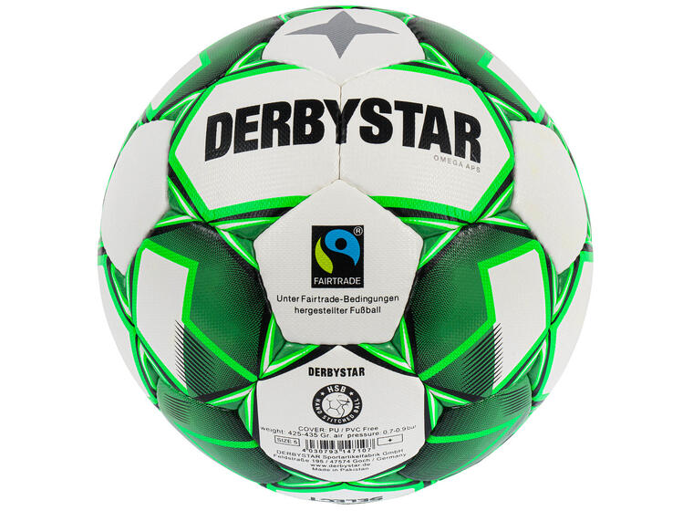 Fotball Derbystar Omega Pro APS 5 Fairtrade merket matchball 