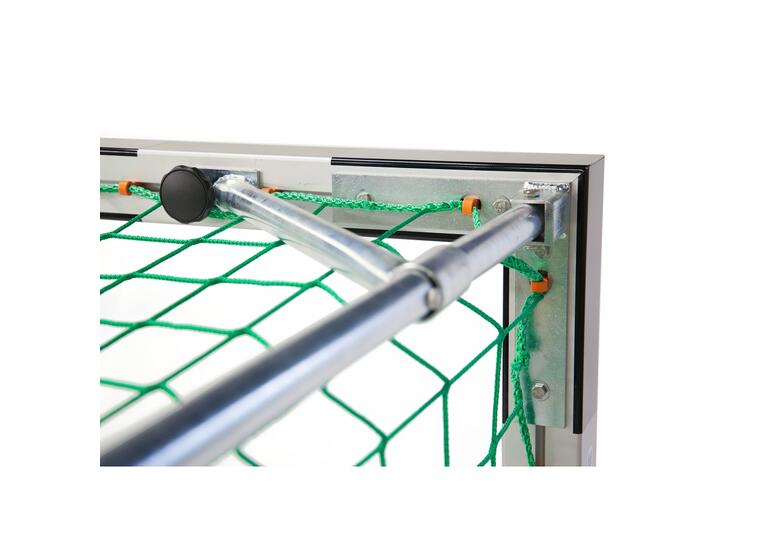 Håndballmål 300x160cm svart/sølv 1 stk | foldbare nettbøyler m/nett 