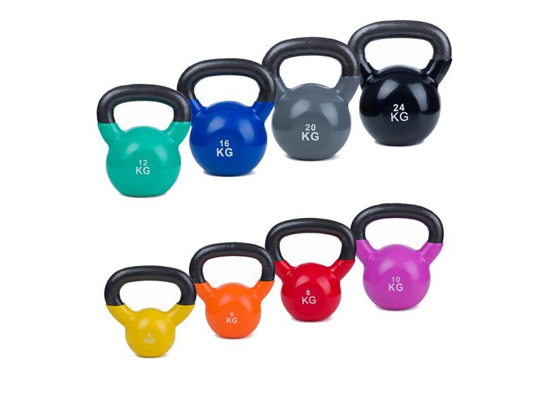 Kettlebell Vinyl 4 kg 1 stk | 4 kg | Gul 
