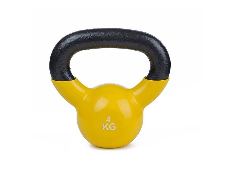Kettlebell Vinyl 4 kg 1 stk | 4 kg | Gul 