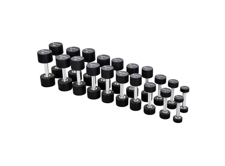 Manual Gymleco Gummiert 1 kg 1 stk. dumbbell 
