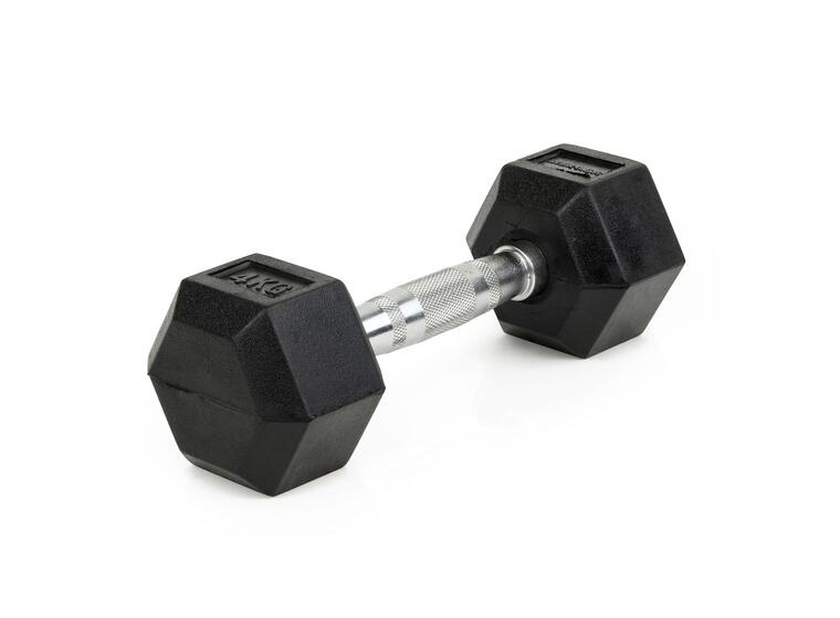 Manual Sport-Thieme Rubber Hex 4 kg 1 stk. dumbbell 
