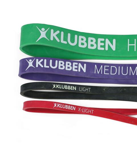 Powerband pakke med 4 strikker 4 strikker | ulik belastning