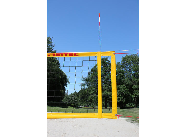 Sandvolleyballnett Funtec Pro Beach Plus 8,5 m | 4-punkts oppheng 