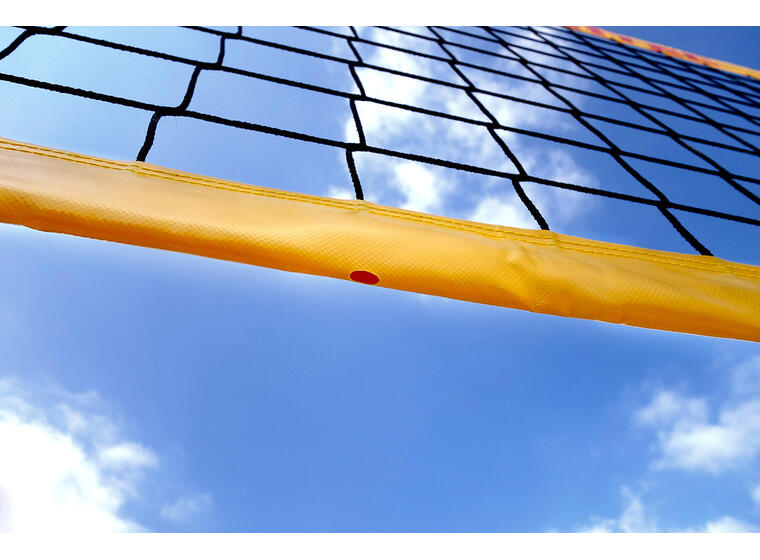 Sandvolleyballnett Funtec Pro Beach Plus 8,5 m | 4-punkts oppheng 