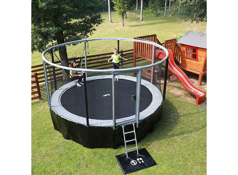 Trampoline Akrobat Gallus 360 cm | Grå/ Svart 