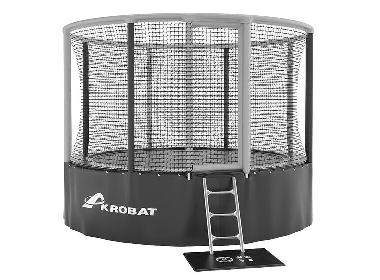 Trampoline Akrobat Gallus 360 cm | Grå/ Svart 