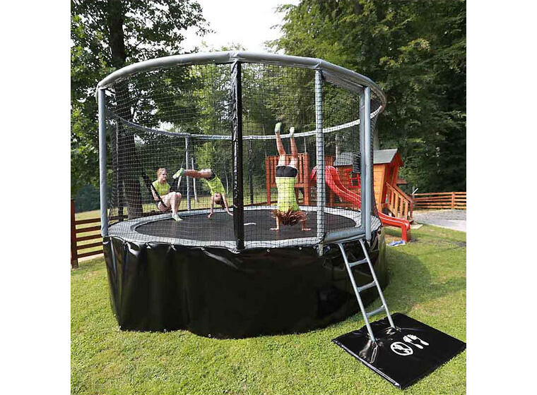 Trampoline Akrobat Gallus 360 cm | Grå/ Svart 