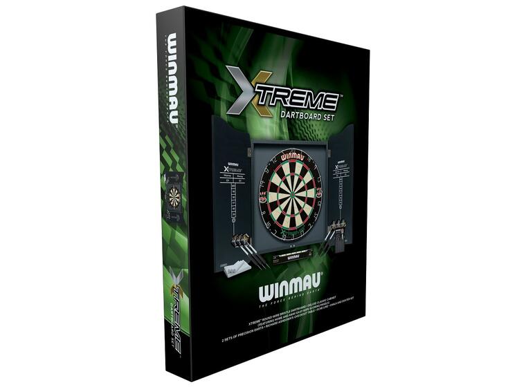Dart Winmau Xtreme Turnerings dartskive med skap og piler 