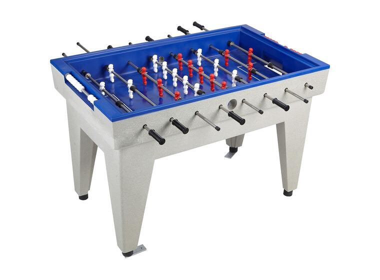 Fotballspill i polymerbetong | Blå Utendørs fotballspill | Foosball 