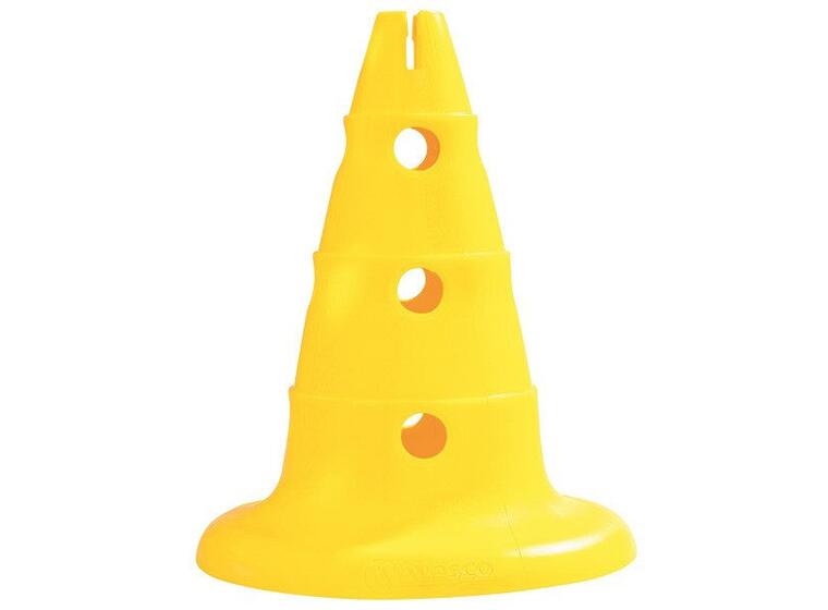 Markeringskjegle med hull 1 stk | 32 cm Gul 