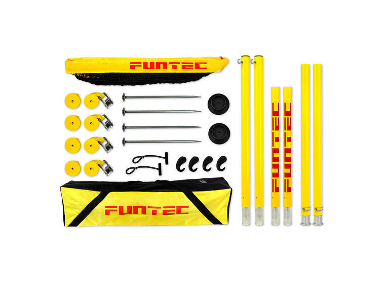 Sandvolleyball-sett Funtec Beach Pro Nett 8,5 m | Stolper | Bag 