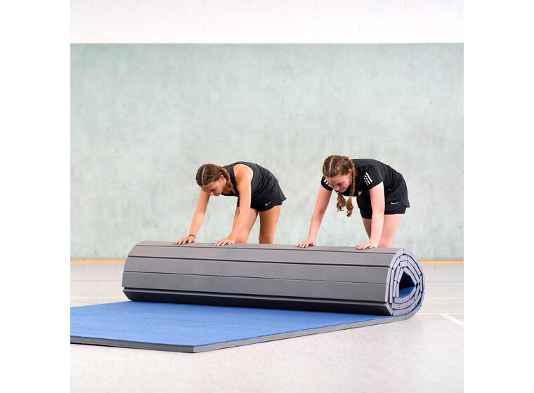 Turnmatte på rull Innovativ 3,5 cm Kategori 2 | 6 x 2 m | blå 