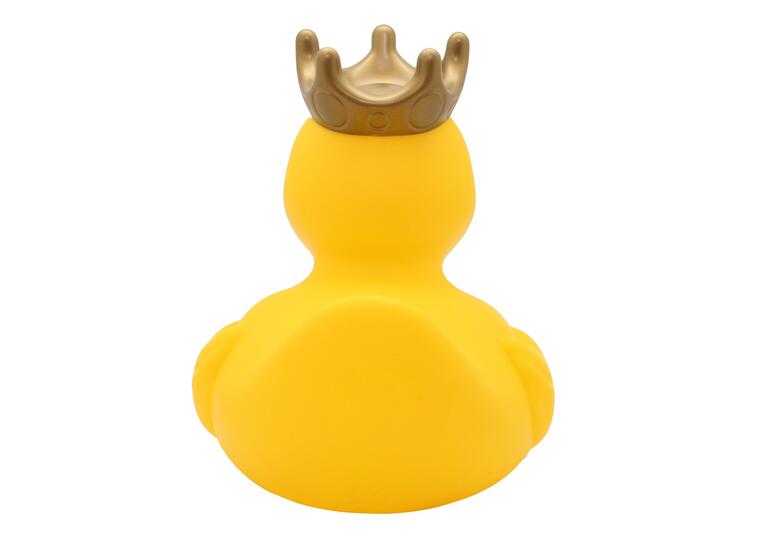 Badeand Stor | 23 cm | gul Ekstra stor badeand med krone 