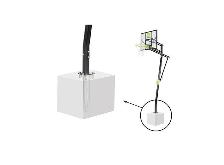 Basketballstativ EXIT Galaxy Fastmontert | Høydejustering 
