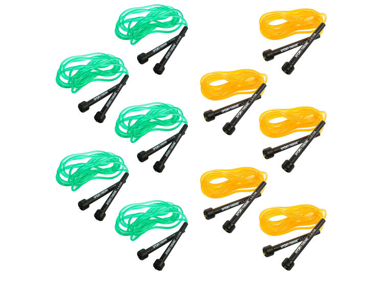 Hoppetau Speed Rope pakke (10 stk) 5 stk 2,74 m og 5 stk 3,0 m 