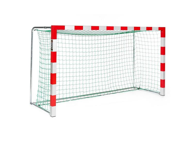 Håndballmål 300x160cm rød/sølv 1 stk | foldbare nettbøyler m/nett 