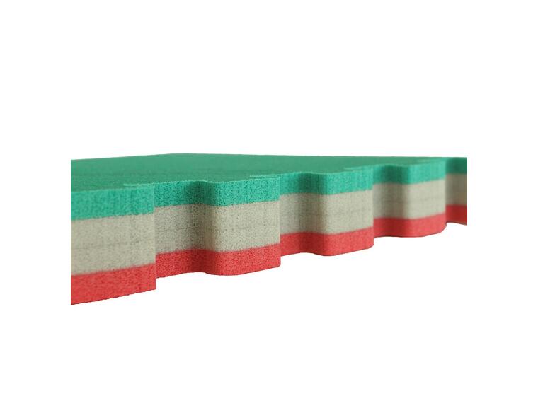 Kampsportmatte 100x100x4 cm Tatami original flettematte,  inkl kant 