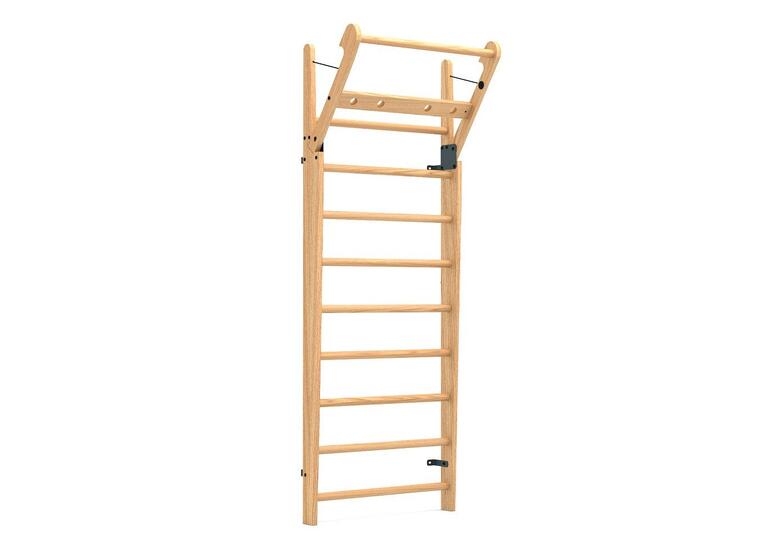 Ribbevegg NOHrD® 230x80 cm 1 seksjon | Avstand 17,7 cm | Eik 