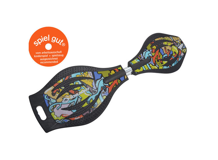 Schildkröt Waveboard Grafitti Rullebrett | Good Vibes | Fra 8 år 