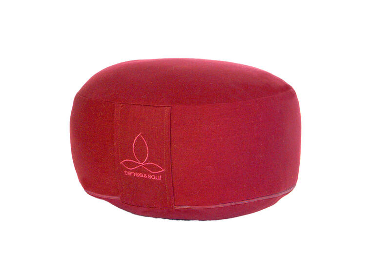 Sittepute Rondo Stor yogapute | Rød Høyde 21 cm | Diameter 35 cm 