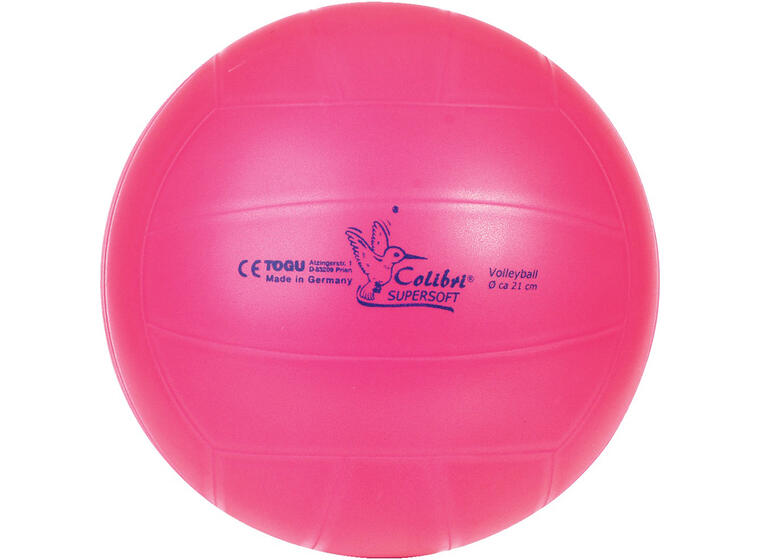 Softball Togu Colibri Supersoft 21 cm Rosa luftfylt og myk volleyball 