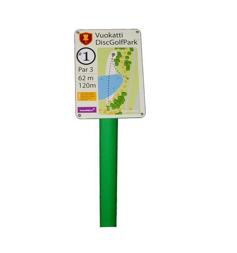 TeeSign til Frisbeegolf TeeSign oversikt uten trykk